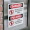 Signmission Do Not Enter High Voltage Bilingual Danger Sign, Vinyl Decal, 7in W x 10in L, 2PK OS-2PACK-DS-D-710-VS-1134 - alternate 2